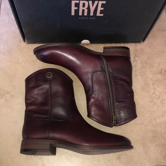 frye wine boots